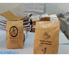 سازنده پاکت های قهوه در سایز های مختلف