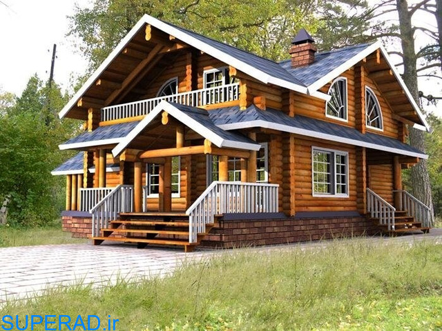 ساخت انواع خانه‌ پیش ساخته چوبی و آلاچیق‌های چوبی