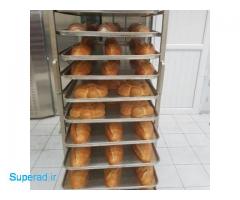 فر پخت نان های مختلف حجیم شده با فر گردان کاوه
